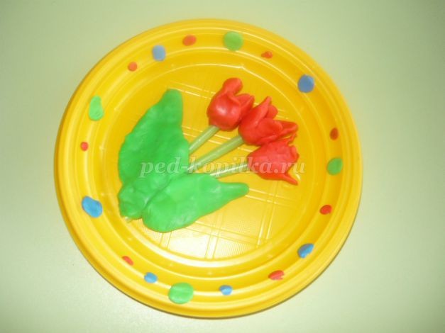 ​Весенние цветы из пластилина: часть 2