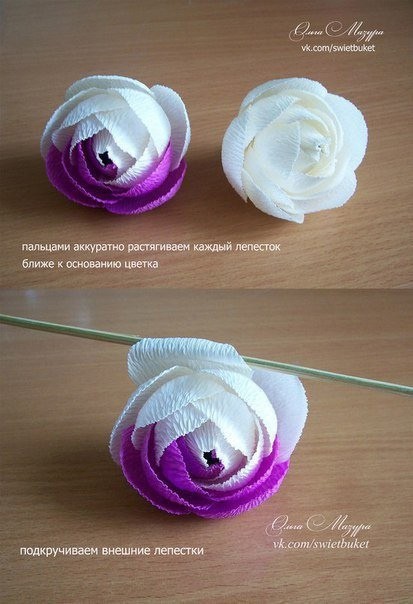 ​Букет двухцветных роз для бабушки