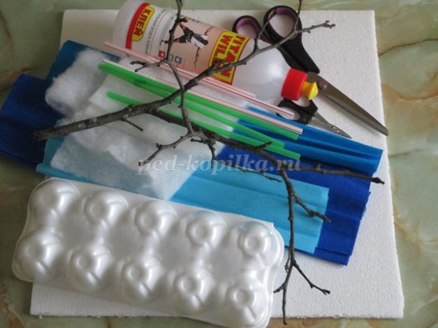 Ветка яблони в цвету и бабочка: часть 1