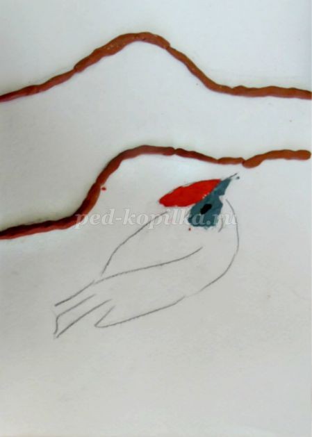 Весеннее панно в смешанной технике Весеннее панно в смешанной технике