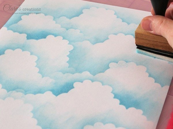 Как сделать небесный фон для открытки или картинки