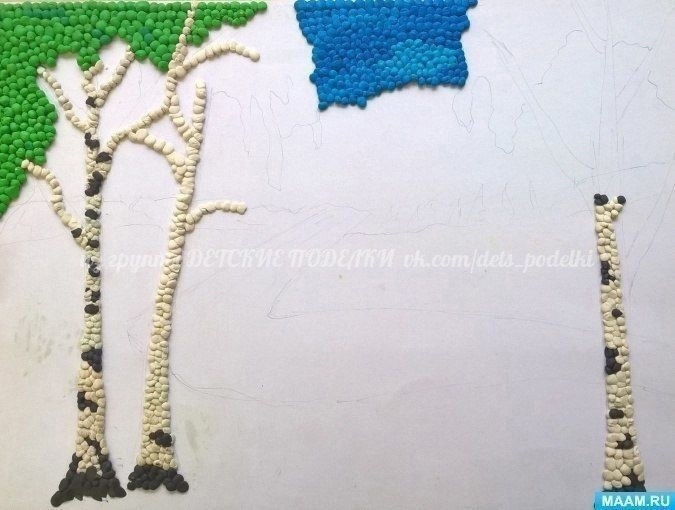 Картина из пластилина "Весна" Картина из пластилина "Весна"