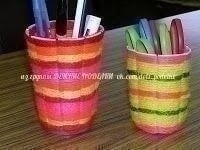 Шерстяные вазочки Шерстяные вазочки