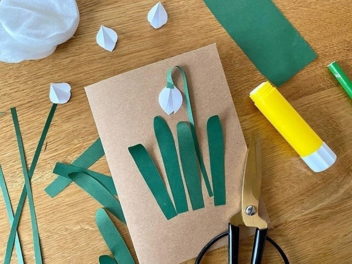 Объёмные подснежники