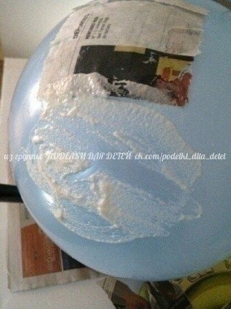 Воздушный шар из папье-маше Воздушный шар из папье-маше