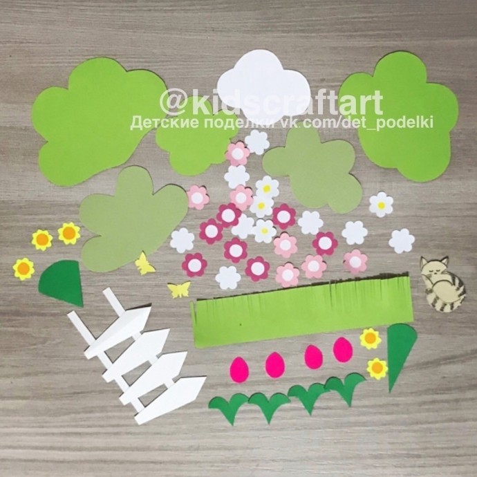 Весенний домик в деревне