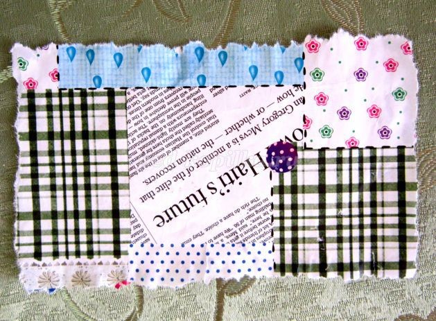 ​Открытка детскими руками в технике скрапбукинг: часть 1