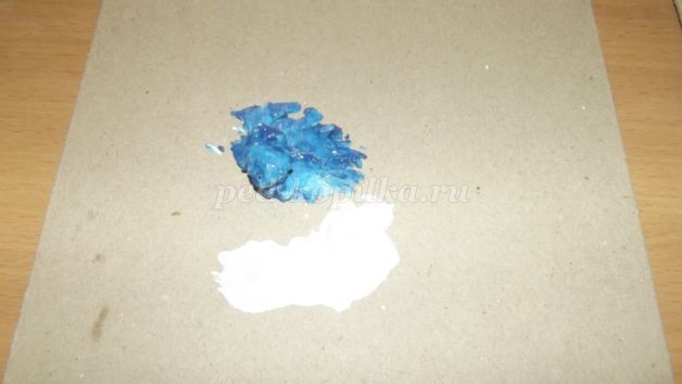 ​Рисуем пейзаж губкой: часть 1