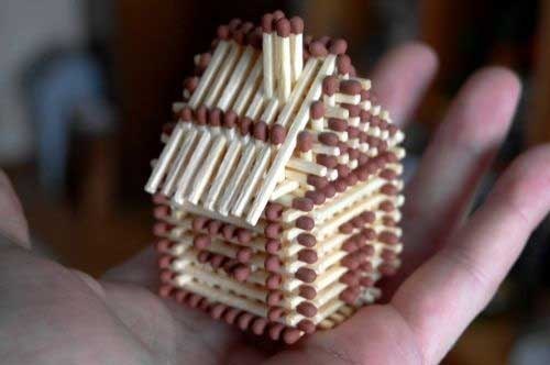 Домик из спичек Домик из спичек