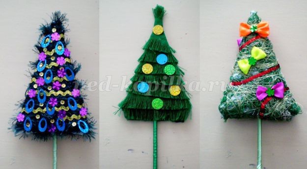Новогодняя елка детскими руками: часть 2