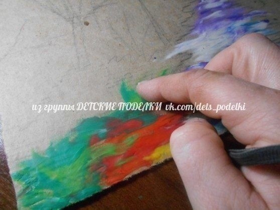 ​Пластилиновая живопись "Осень в лесу"