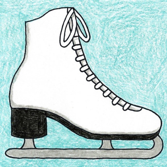 Рисуем коньки Рисуем коньки