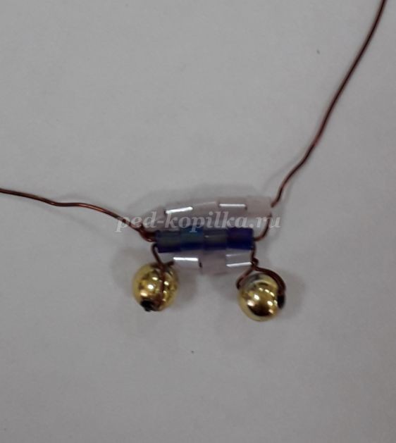 Плетение фигурки совёнка из стекляруса и пайеток Плетение фигурки совёнка из стекляруса и пайеток