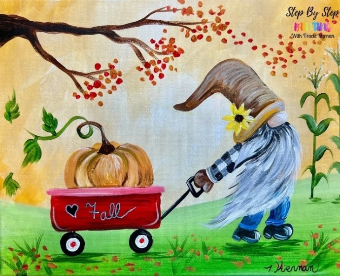 ​Гном с тыквой