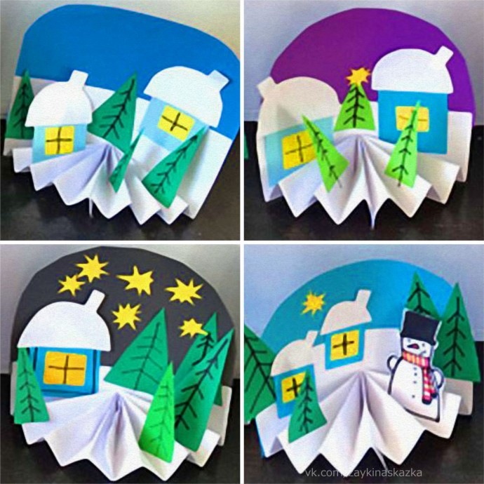 Городок зимой Городок зимой