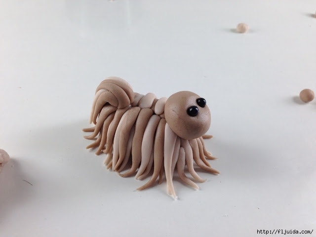 Мастер-класс по лепке лохматой собачки