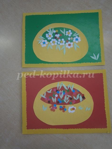 ​Цветы в корзиночке: часть 2