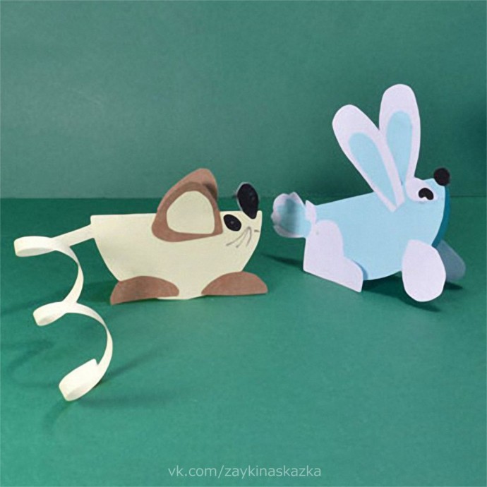 Птички из кружочков Птички из кружочков