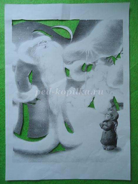 ​Мастер-класс по рисованию: набрызг "Морозко", часть 2