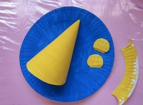 Мышка из бумажной тарелки