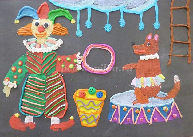 ​Пластилинография: цветущий луг, часть 2