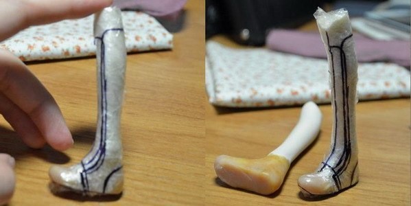 Сапожки для куклы: мастер-класс