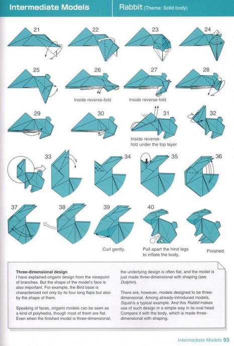 ​Кролики в технике оригами