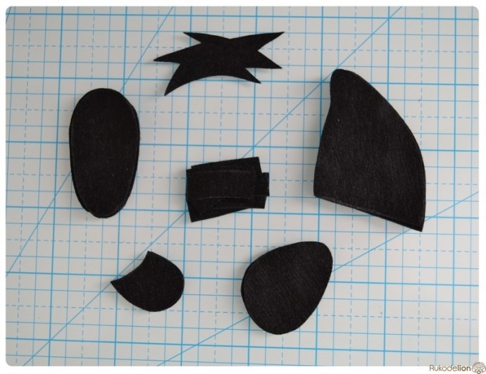 Лемур из фетра