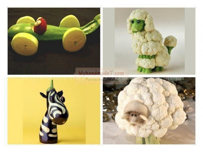 Поделки из овощей с детьми Поделки из овощей с детьми