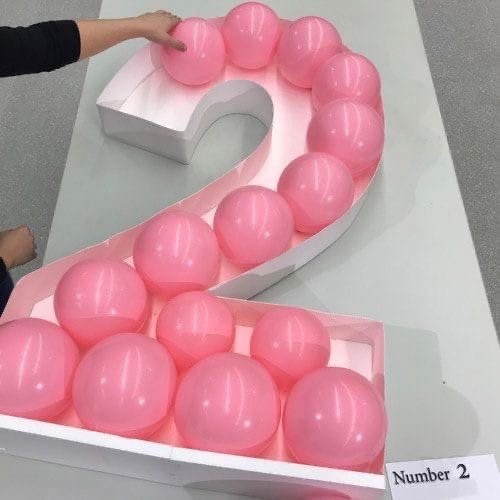 Цифры из шаров к дням рождения