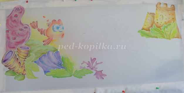 Холодный батик "Подводное царство": мастер-класс