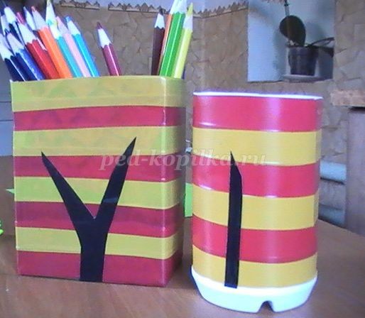 Изготовление подставки для карандашей Изготовление подставки для карандашей