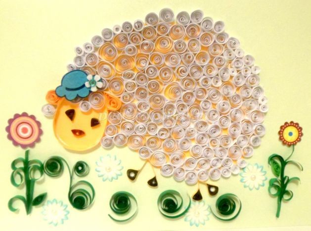 Овечка в технике квиллинг детскими руками: часть 2 Овечка в технике квиллинг детскими руками: часть 2