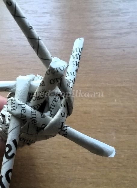 Грибочки в технике спирального плетения: часть 4