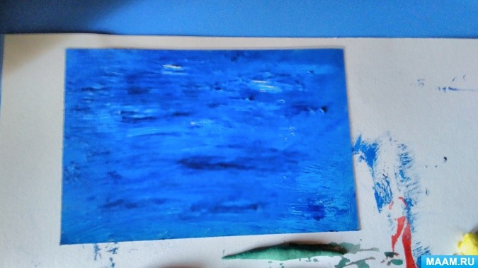 Картина из соленого теста "Мечты о море"