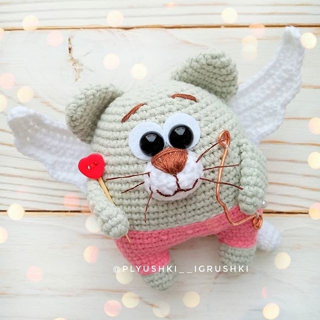 Котик из пряжи