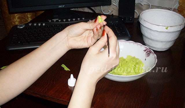 Крокусы из гофрированной бумаги: часть 1