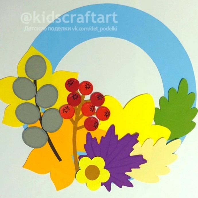 Круглая гирлянда "Флора"