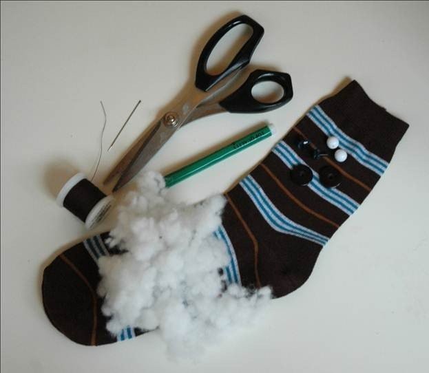 Зайчик из носочка Зайчик из носочка