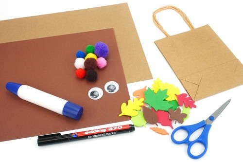 Ёжик из бумажного пакета