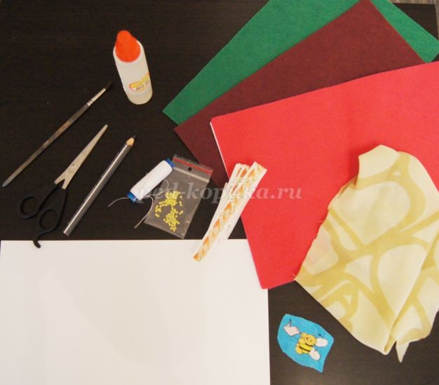 Фиалки из ткани Фиалки из ткани