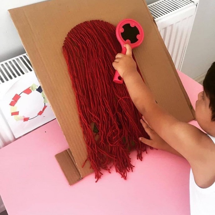 ​Создаем с детьми куклу для обучения парикмахерскому мастерству
