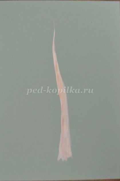 Березка гуашью