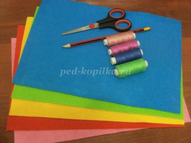 Как сделать цветы из фетра детскими руками Как сделать цветы из фетра детскими руками