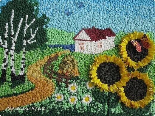 Картина из салфеток Картина из салфеток