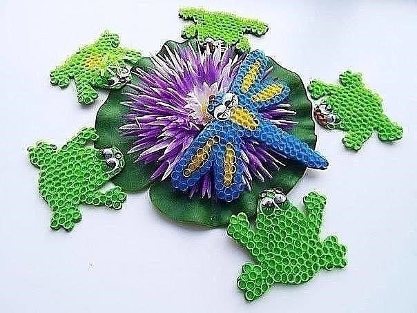 Мозаика на пластилине из трубочек для напитков Мозаика на пластилине из трубочек для напитков