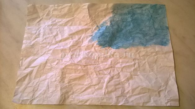 Рисование на мятой бумаге