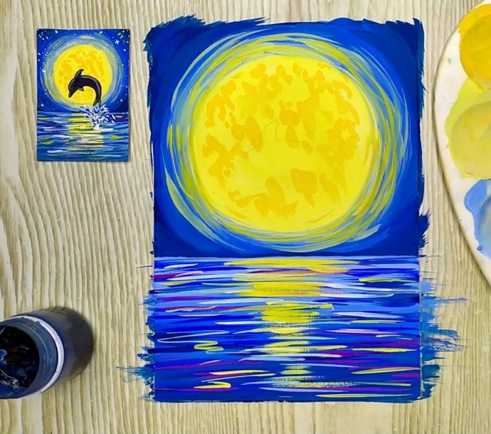 ​Дельфин на закате