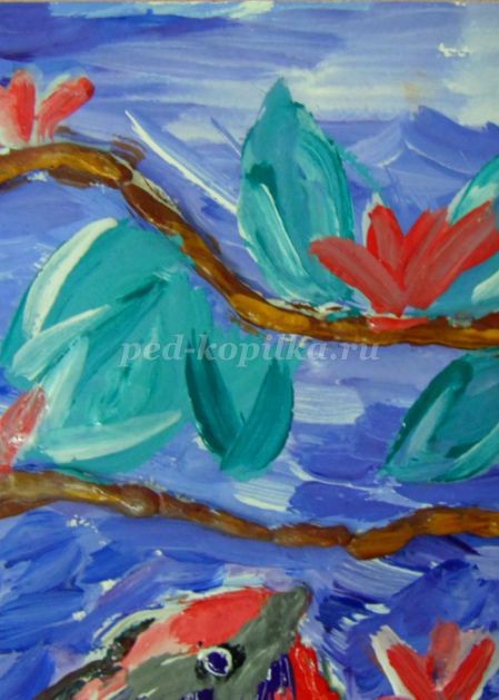 Весеннее панно в смешанной технике Весеннее панно в смешанной технике