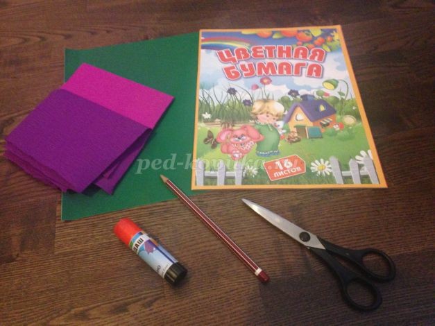 Овечка из цветной бумаги и ниток: часть 1